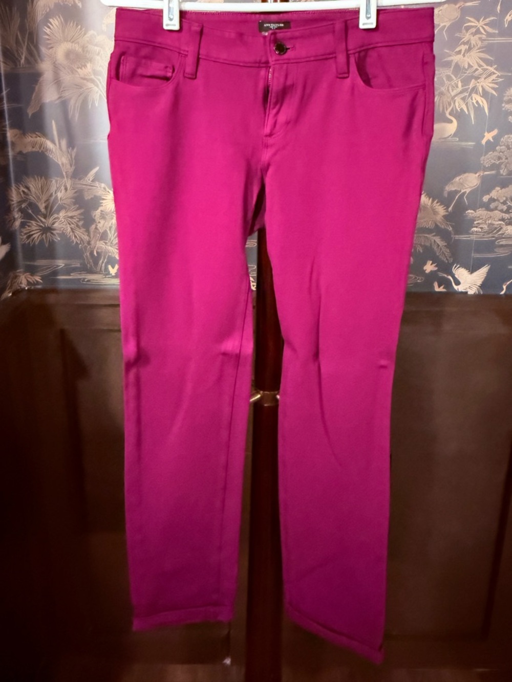Ann Taylor Modern Pants in Deep Magenta